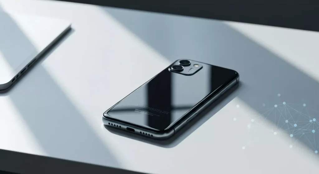 Imagen destacada editorial sobre iPhone e inteligencia artificial, sin personas y sin texto visible